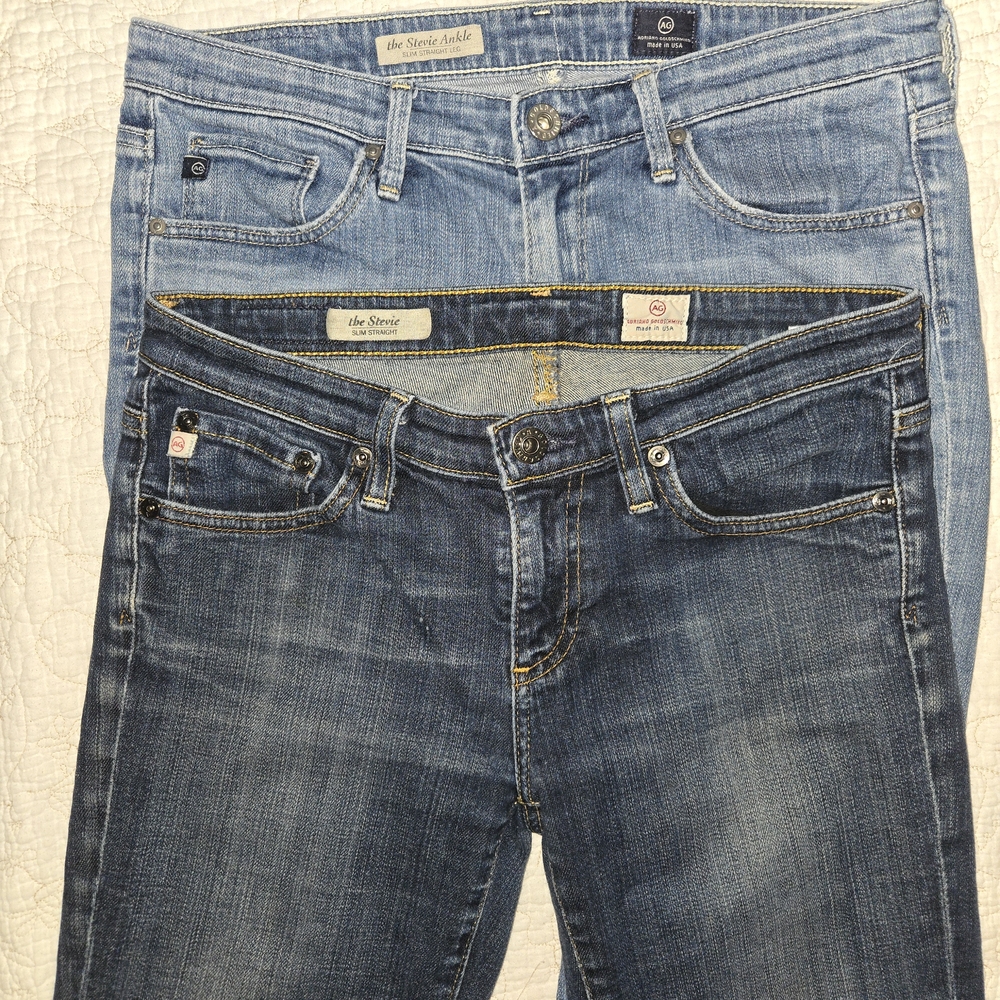 BUNDLE AG Adriano Goldschmied Straight Leg Blue Jeans